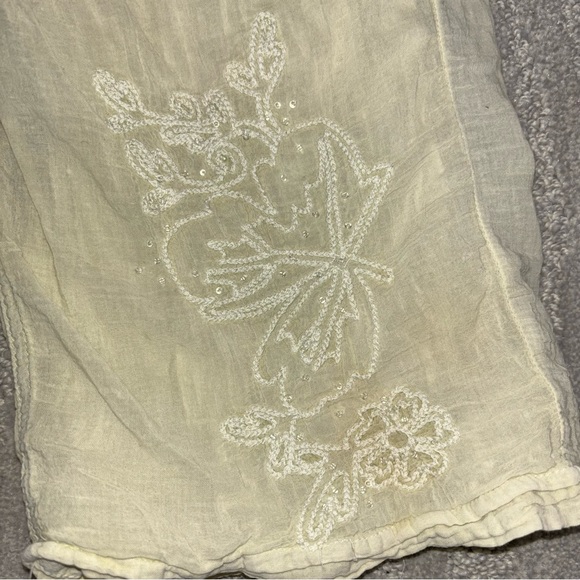 VTG Y2K Da-Nang Light Green Beaded Cropped Cargo Pants Y2K Grunge Women’s Sz M - Picture 4 of 11